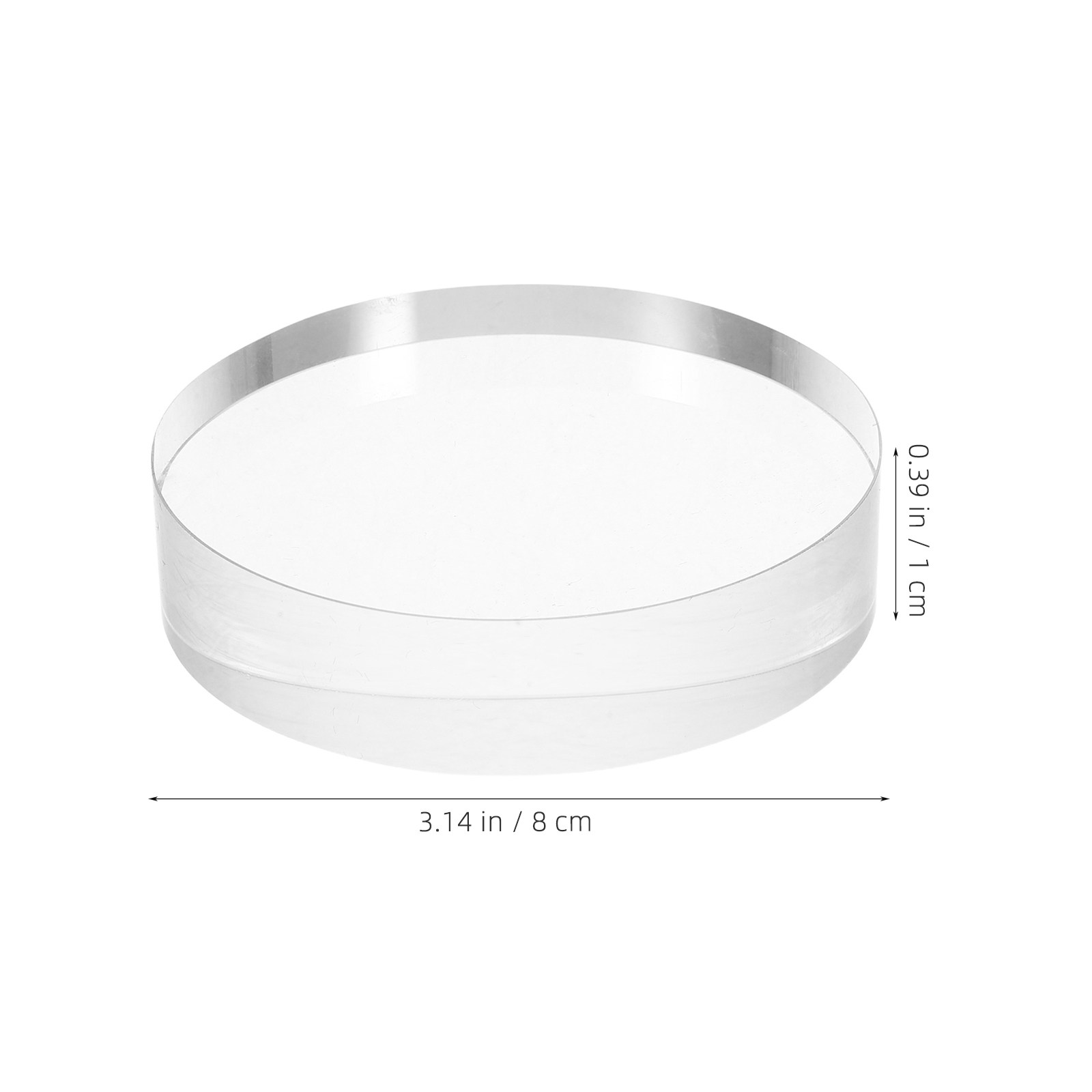3.15インチの丸型透明ガラスペーパーウェイト、書道や絵画用 - Book Weight Glass のレビューと価格