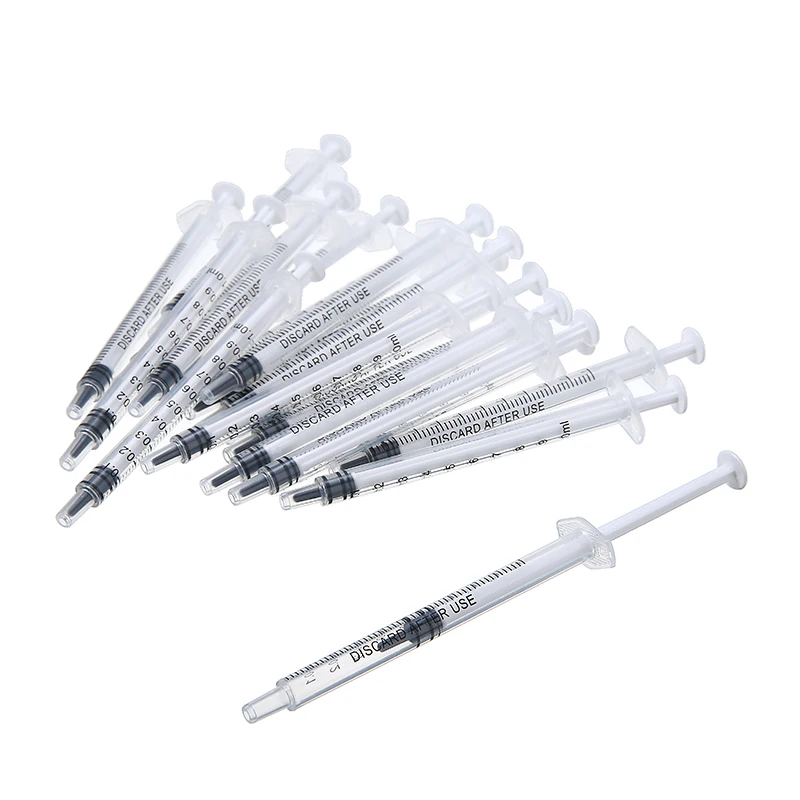 20 個ラボ専用 1 ml プラスチック使い捨てシリンジ個別 - Gel Refill Pack のレビューと価格