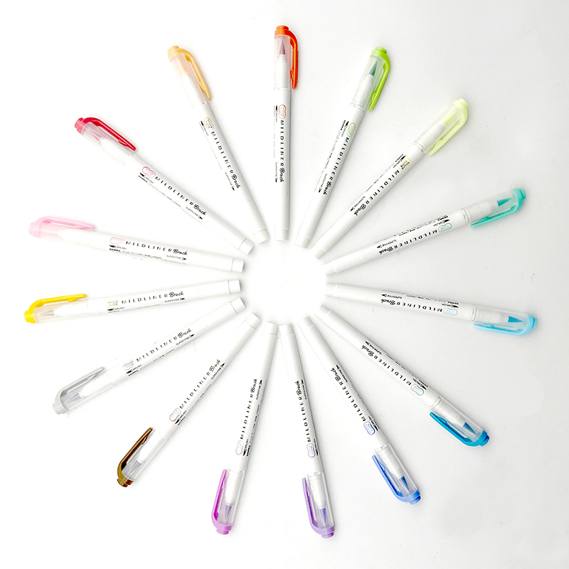日本のゼブラブラシ,25色,1ピース,wf8,マイルドアイラ - Zebra Pen Mildliner のレビューと価格