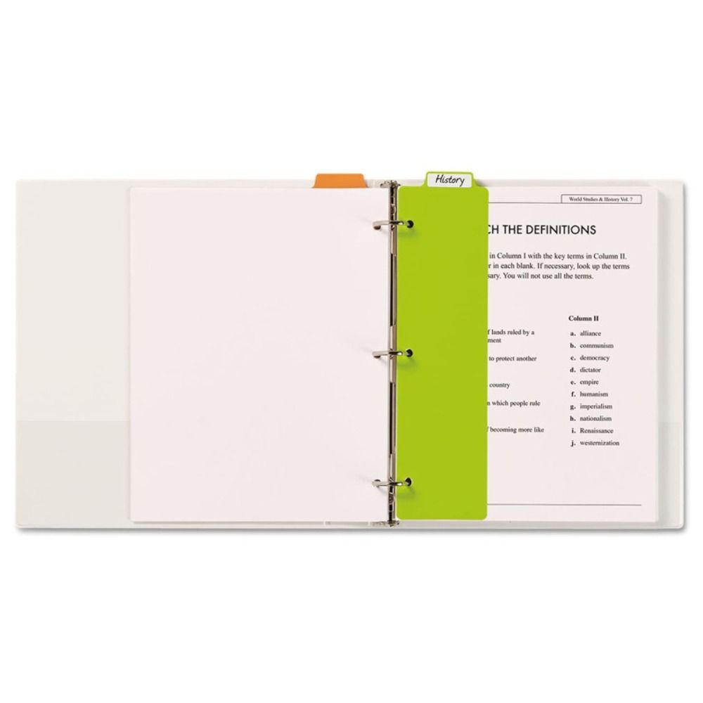 ミニバインダーカラーディバイダーシートセット、3リングバイン - Binder A4 Lever のレビューと価格
