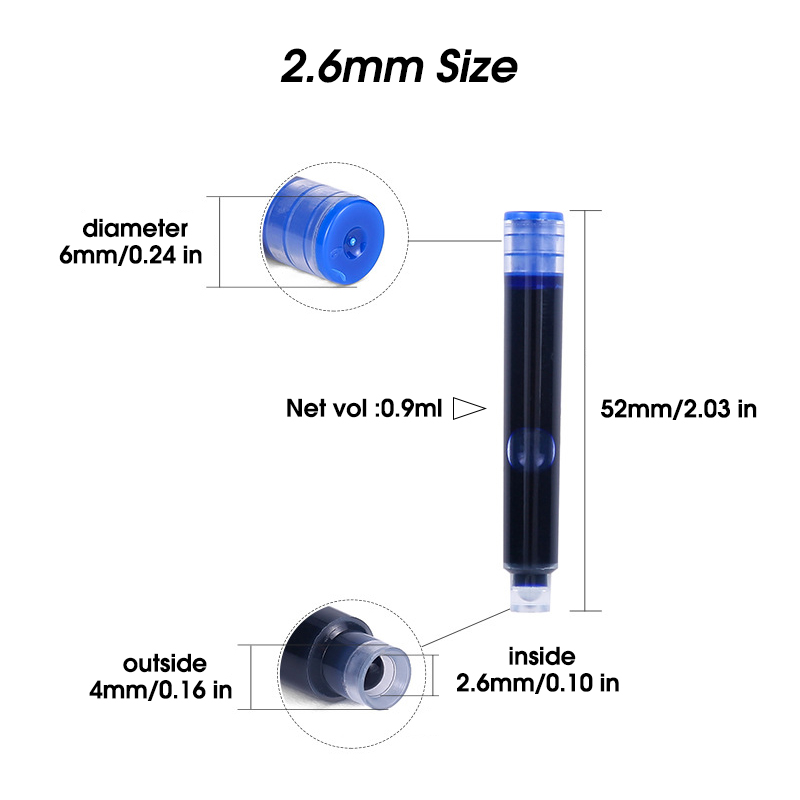 50 個万年筆インクカートリッジ詰め替えボトル 4 色使い捨 - Fountain Pen Bottled Ink のレビューと価格